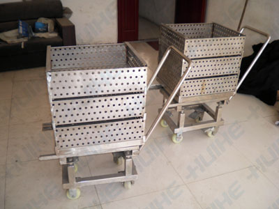 手動殺菌鍋小推車及殺菌籃