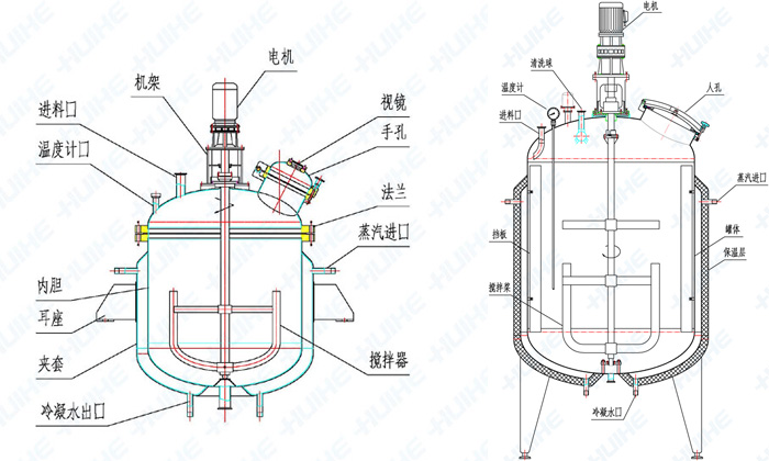 實驗室反應釜結構圖
