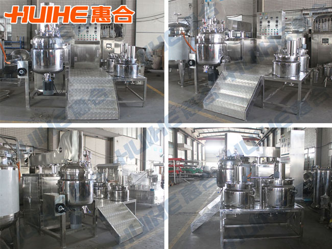膏霜真空乳化成套設備成品圖